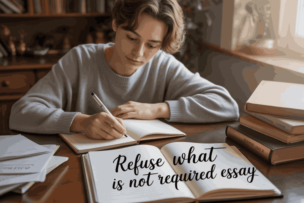 Refuse What Is Not Required Essay: Complete Guide for Students (USA 2026) Refuse What Is Not Required Essay